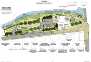 plan amenagement de la place de Valence